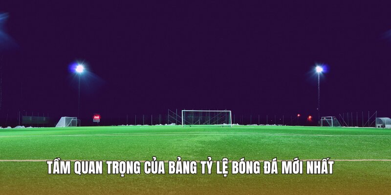 Tầm quan trọng của bảng tỷ lệ bóng đá mới nhất
