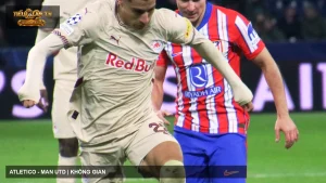 Cầu thủ Atlético Madrid trong trận Champions League