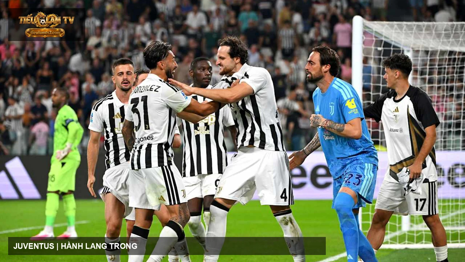 Cầu thủ Juventus trong trận Serie A