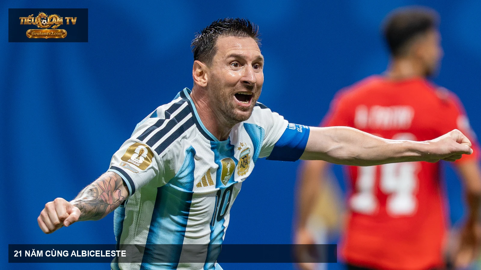 Lionel Messi mang băng đội trưởng Argentina