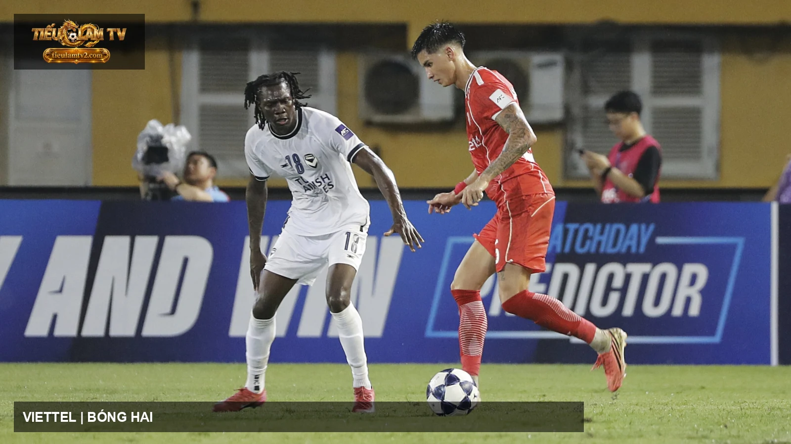 Cầu thủ Thể Công Viettel trong trận AFC